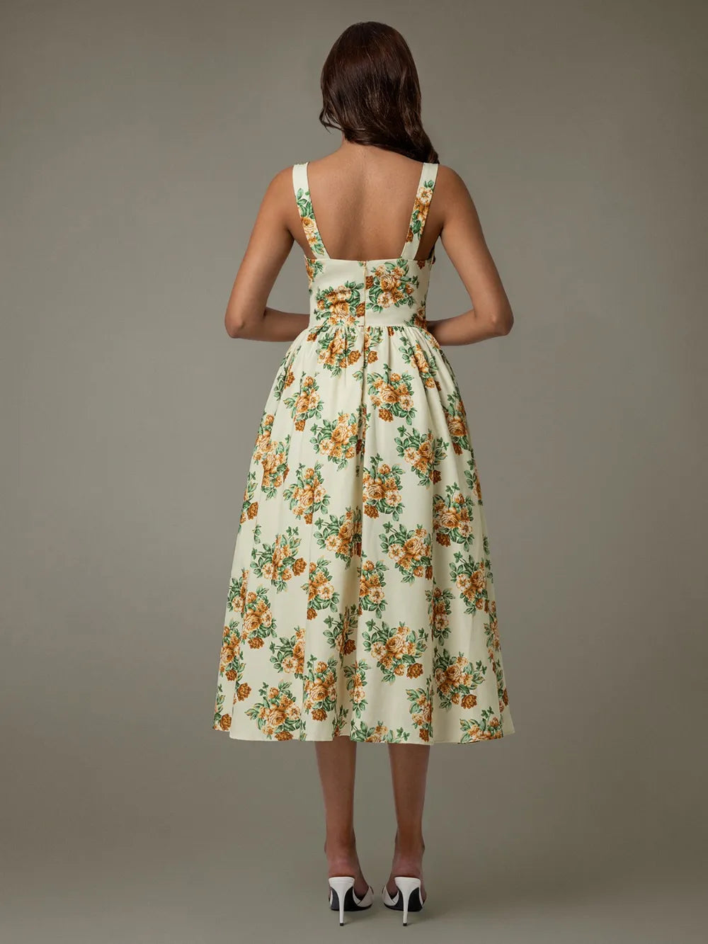 Lace Trim Floral Sleeveless Midi Dress-Dresses-Trendsi-[option4]-[option5]-[option6]-[option7]-[option8]-Shop-Boutique-Clothing-for-Women-Online