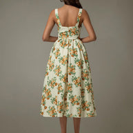 Lace Trim Floral Sleeveless Midi Dress-Dresses-Trendsi-[option4]-[option5]-[option6]-[option7]-[option8]-Shop-Boutique-Clothing-for-Women-Online