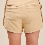 SO ME Mineral Washed Terry High Rise Cargo Shorts-Shorts-Trendsi-[option4]-[option5]-[option6]-[option7]-[option8]-Shop-Boutique-Clothing-for-Women-Online