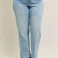 Judy Blue Release Hem Wide Leg Jeans-Trendsi-[option4]-[option5]-[option6]-[option7]-[option8]-Shop-Boutique-Clothing-for-Women-Online