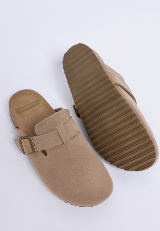 Ratiha Buckle Accent Slip-On Footbed Mules-Rag Company-[option4]-[option5]-[option6]-[option7]-[option8]-Shop-Boutique-Clothing-for-Women-Online