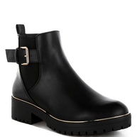Antorin Chunky Buckle Detail Ankle Boots-Rag Company-[option4]-[option5]-[option6]-[option7]-[option8]-Shop-Boutique-Clothing-for-Women-Online