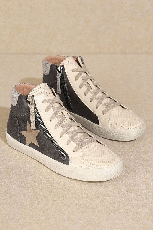 Star, High Top, Sneakers-Let's See Style-[option4]-[option5]-[option6]-[option7]-[option8]-Shop-Boutique-Clothing-for-Women-Online