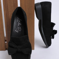 Havisham Bow Accent Heeled Loafers-Rag Company-[option4]-[option5]-[option6]-[option7]-[option8]-Shop-Boutique-Clothing-for-Women-Online