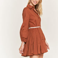 SOLID FLARE SHIRT DRESS-Jade By Jane-[option4]-[option5]-[option6]-[option7]-[option8]-Shop-Boutique-Clothing-for-Women-Online