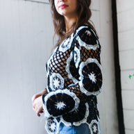 In Retro Bloom Black Crochet Lace Cover Up-Haptics-[option4]-[option5]-[option6]-[option7]-[option8]-Shop-Boutique-Clothing-for-Women-Online