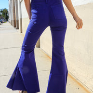 Zenana All You Need Sapphire High Waist Flare Leg Denim Jeans-Zenana-[option4]-[option5]-[option6]-[option7]-[option8]-Shop-Boutique-Clothing-for-Women-Online