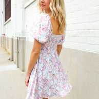 Lock Eyes Cream Floral Print Sweetheart Neck Fit & Flare Dress-Kori America-[option4]-[option5]-[option6]-[option7]-[option8]-Shop-Boutique-Clothing-for-Women-Online