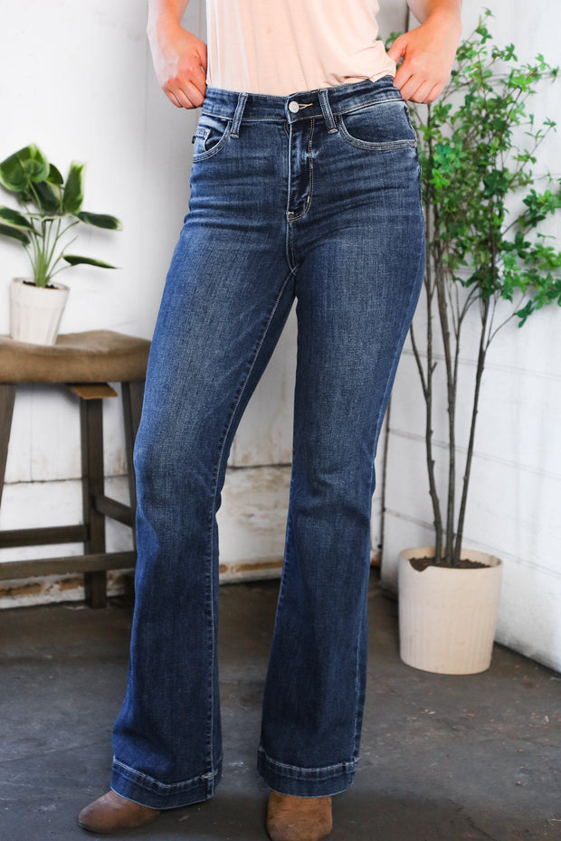 Judy Blue High Waist Flare Denim-Judy Blue-[option4]-[option5]-[option6]-[option7]-[option8]-Shop-Boutique-Clothing-for-Women-Online