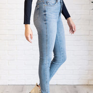 Judy Blue Justine High Rise Control Top Contrast Wash Skinny Jeans-Womens-Ave Shops-[option4]-[option5]-[option6]-[option7]-[option8]-Shop-Boutique-Clothing-for-Women-Online