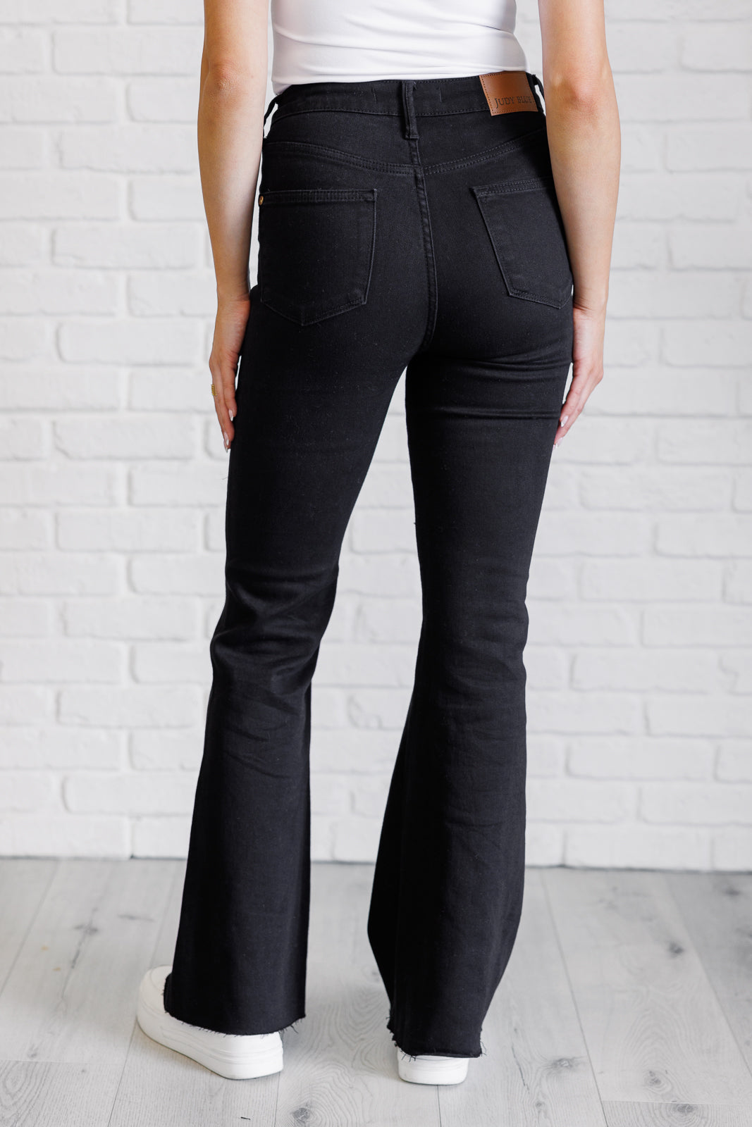 Judy Blue Etta High Rise Control Top Flare Jeans in Black-Denim-Ave Shops-[option4]-[option5]-[option6]-[option7]-[option8]-Shop-Boutique-Clothing-for-Women-Online