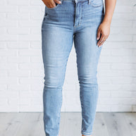 Judy Blue Justine High Rise Control Top Contrast Wash Skinny Jeans-Womens-Ave Shops-[option4]-[option5]-[option6]-[option7]-[option8]-Shop-Boutique-Clothing-for-Women-Online