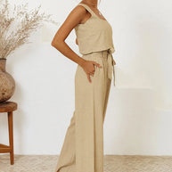 Square Neck Sleeveless Top and Pants Set-Sets-Trendsi-[option4]-[option5]-[option6]-[option7]-[option8]-Shop-Boutique-Clothing-for-Women-Online