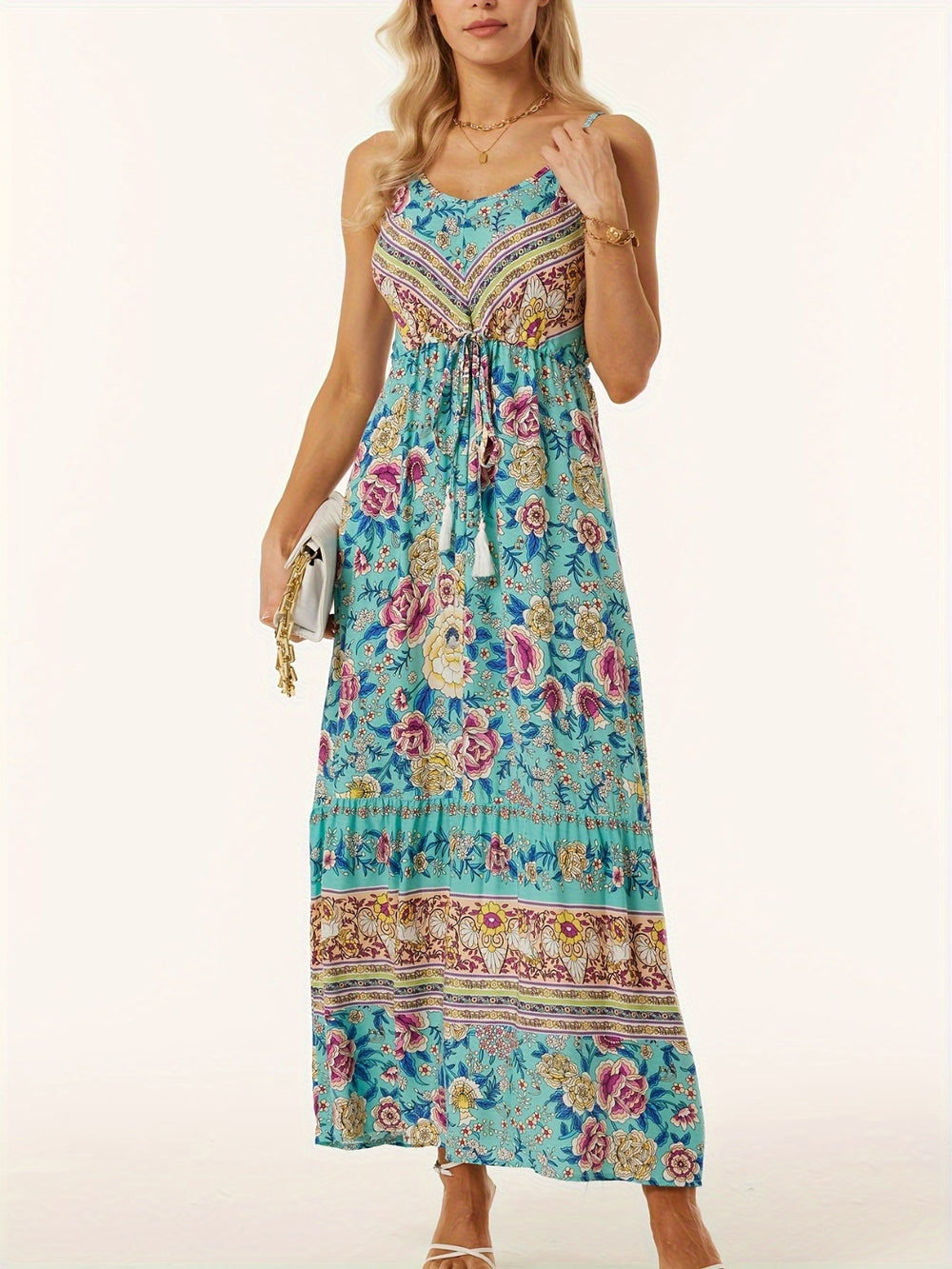 Printed Scoop Neck Boho Midi Cami Dress-Trendsi-[option4]-[option5]-[option6]-[option7]-[option8]-Shop-Boutique-Clothing-for-Women-Online