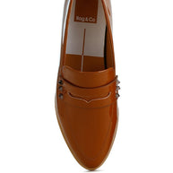 Noshiya Patent Pleather Penny Loafers-Rag Company-[option4]-[option5]-[option6]-[option7]-[option8]-Shop-Boutique-Clothing-for-Women-Online