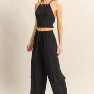 HYFVE Crop Top and Cargo Pants Set-sets-Trendsi-[option4]-[option5]-[option6]-[option7]-[option8]-Shop-Boutique-Clothing-for-Women-Online