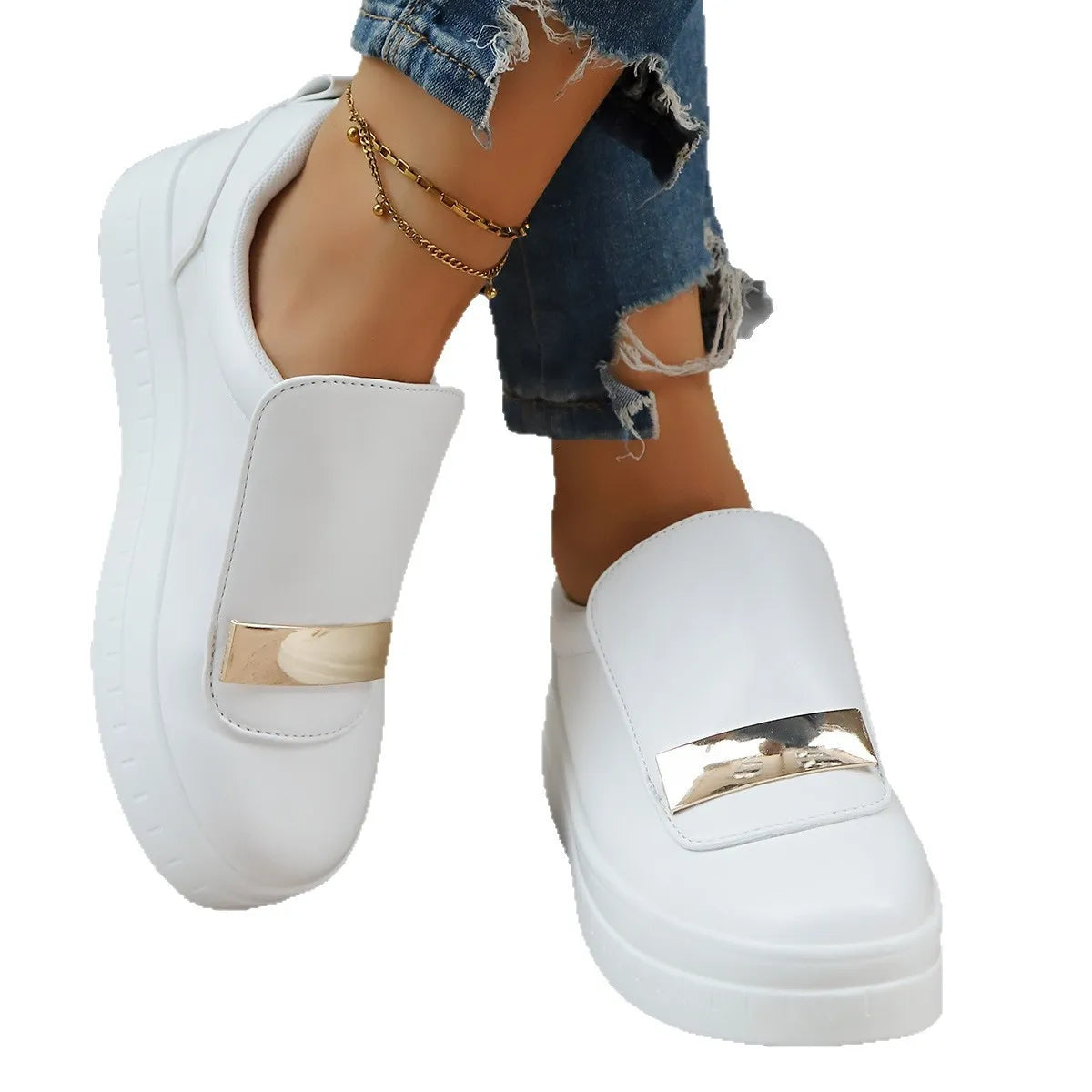 Round Toe Platform Loafers-Shoes-Trendsi-[option4]-[option5]-[option6]-[option7]-[option8]-Shop-Boutique-Clothing-for-Women-Online