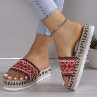 Geometric Weave Platform Sandals-Sandals-Trendsi-[option4]-[option5]-[option6]-[option7]-[option8]-Shop-Boutique-Clothing-for-Women-Online