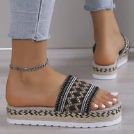 Geometric Weave Platform Sandals-Sandals-Trendsi-[option4]-[option5]-[option6]-[option7]-[option8]-Shop-Boutique-Clothing-for-Women-Online