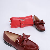 Araminta Classic Chunky Bow Loafers-Rag Company-[option4]-[option5]-[option6]-[option7]-[option8]-Shop-Boutique-Clothing-for-Women-Online