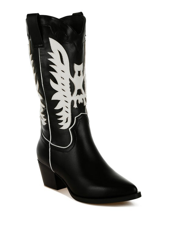 Thistle Winged Patchwork Cowboy Boots-Rag Company-[option4]-[option5]-[option6]-[option7]-[option8]-Shop-Boutique-Clothing-for-Women-Online