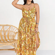 Plus Size Printed V-Neck Maxi Cami Dress-Dresses-Trendsi-[option4]-[option5]-[option6]-[option7]-[option8]-Shop-Boutique-Clothing-for-Women-Online