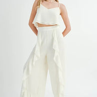MABLE Crop Cami and Ruffled Wide Leg Pants Set-Sets-Trendsi-[option4]-[option5]-[option6]-[option7]-[option8]-Shop-Boutique-Clothing-for-Women-Online