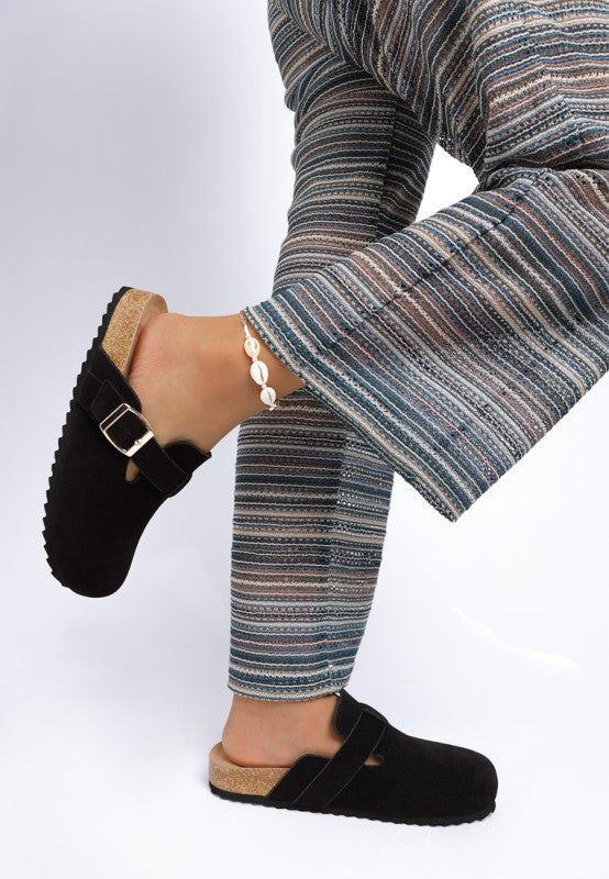 Ratiha Buckle Accent Slip-On Footbed Mules-Rag Company-[option4]-[option5]-[option6]-[option7]-[option8]-Shop-Boutique-Clothing-for-Women-Online