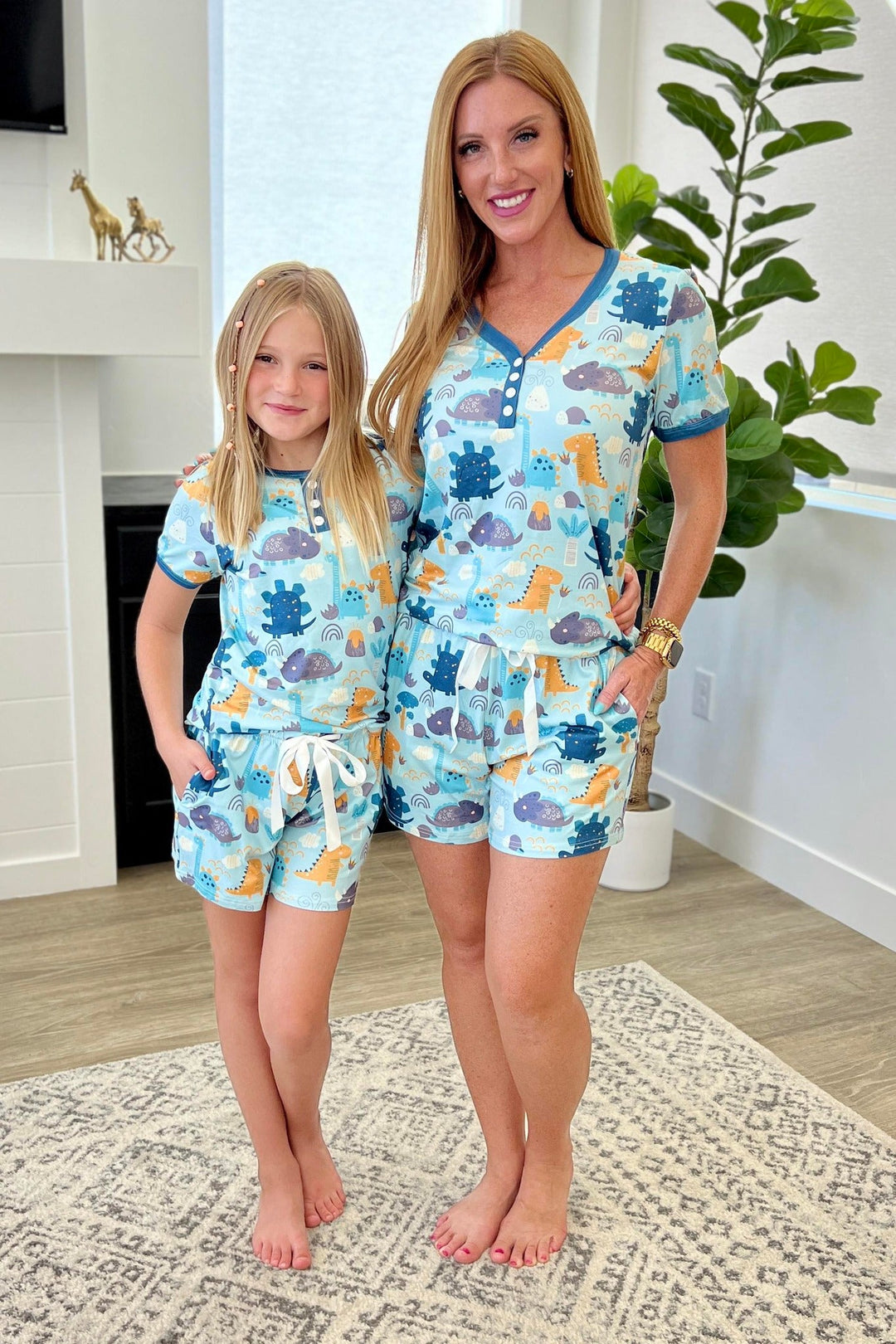 Shirley & Stone Matching Short Pajamas in Assorted Prints-Womens-Ave Shops-[option4]-[option5]-[option6]-[option7]-[option8]-Shop-Boutique-Clothing-for-Women-Online