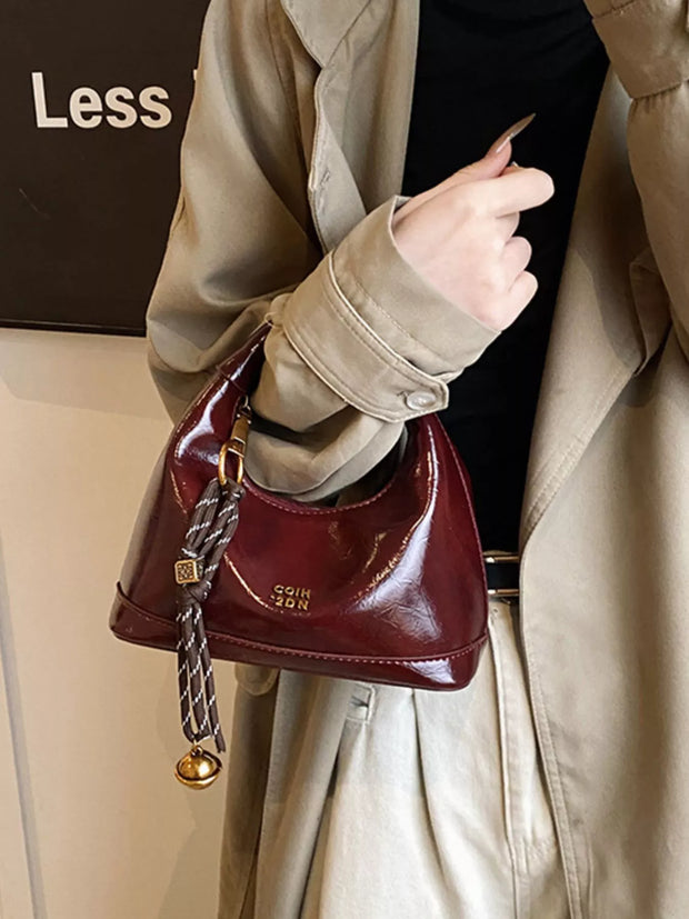 Leather Crossbody Bag with Charm-handbag-Trendsi-[option4]-[option5]-[option6]-[option7]-[option8]-Shop-Boutique-Clothing-for-Women-Online