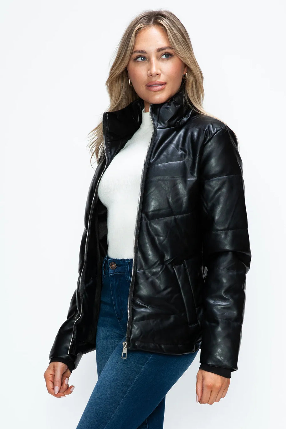How Dare U Pocketed Zip Up Puffer Jacket with Removable Hood-Coats & Jackets-Trendsi-[option4]-[option5]-[option6]-[option7]-[option8]-Shop-Boutique-Clothing-for-Women-Online