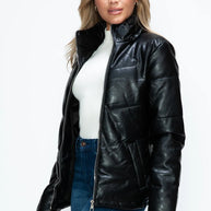 How Dare U Pocketed Zip Up Puffer Jacket with Removable Hood-Coats & Jackets-Trendsi-[option4]-[option5]-[option6]-[option7]-[option8]-Shop-Boutique-Clothing-for-Women-Online