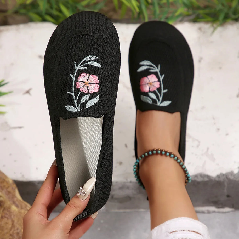 Embroidered Mesh Slip-Ons-135 Flats-Trendsi-[option4]-[option5]-[option6]-[option7]-[option8]-Shop-Boutique-Clothing-for-Women-Online