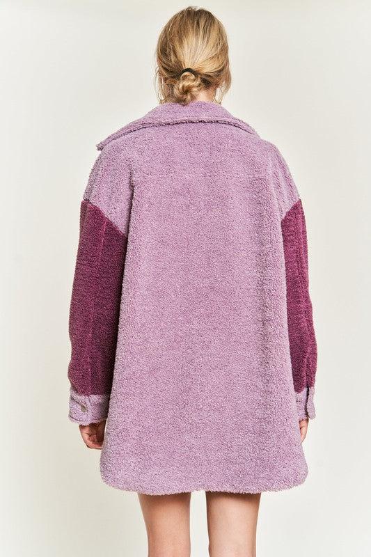 Colorblock Sherpa Jacket-Jade By Jane-[option4]-[option5]-[option6]-[option7]-[option8]-Shop-Boutique-Clothing-for-Women-Online