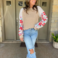 Aston Patchwork Blouse in Four Colors-Womens-Ave Shops-[option4]-[option5]-[option6]-[option7]-[option8]-Shop-Boutique-Clothing-for-Women-Online