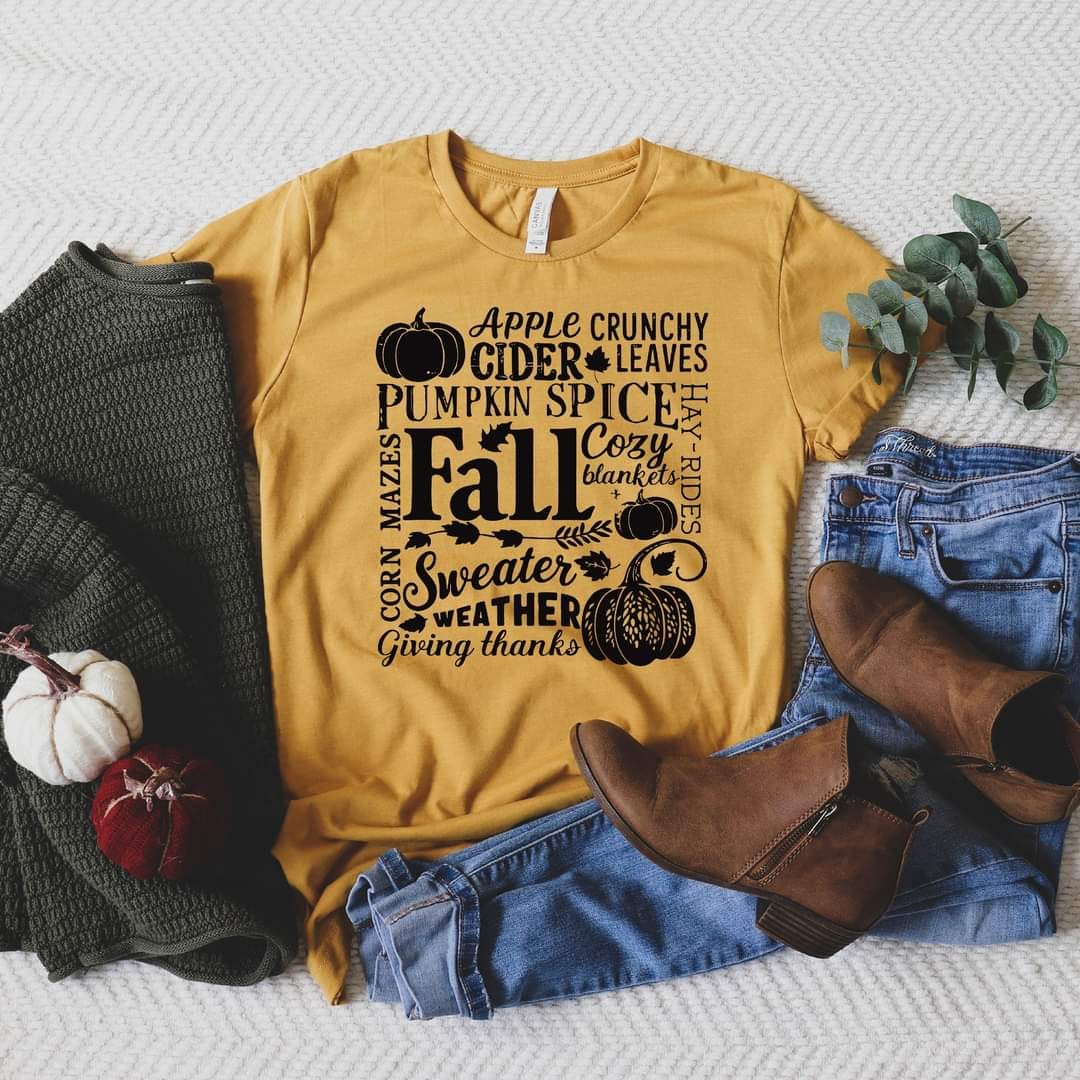 Fall Things Collage Graphic Tee-Gabreila Wholesale-[option4]-[option5]-[option6]-[option7]-[option8]-Shop-Boutique-Clothing-for-Women-Online