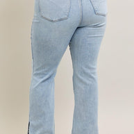 Judy Blue Tummy Control Vintage Wash Side Slit Slim Boot Jeans-Trendsi-[option4]-[option5]-[option6]-[option7]-[option8]-Shop-Boutique-Clothing-for-Women-Online