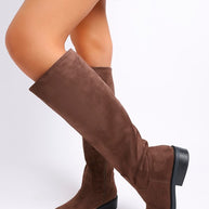 Chiru Round Toe Microfiber Calf Boots-Rag Company-[option4]-[option5]-[option6]-[option7]-[option8]-Shop-Boutique-Clothing-for-Women-Online