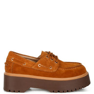 Cuckatoos Chunky Real Suede Leather Oxford Loafers-Rag Company-[option4]-[option5]-[option6]-[option7]-[option8]-Shop-Boutique-Clothing-for-Women-Online