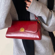 Golden Clasp Shoulder Bag-hand bag-Trendsi-[option4]-[option5]-[option6]-[option7]-[option8]-Shop-Boutique-Clothing-for-Women-Online