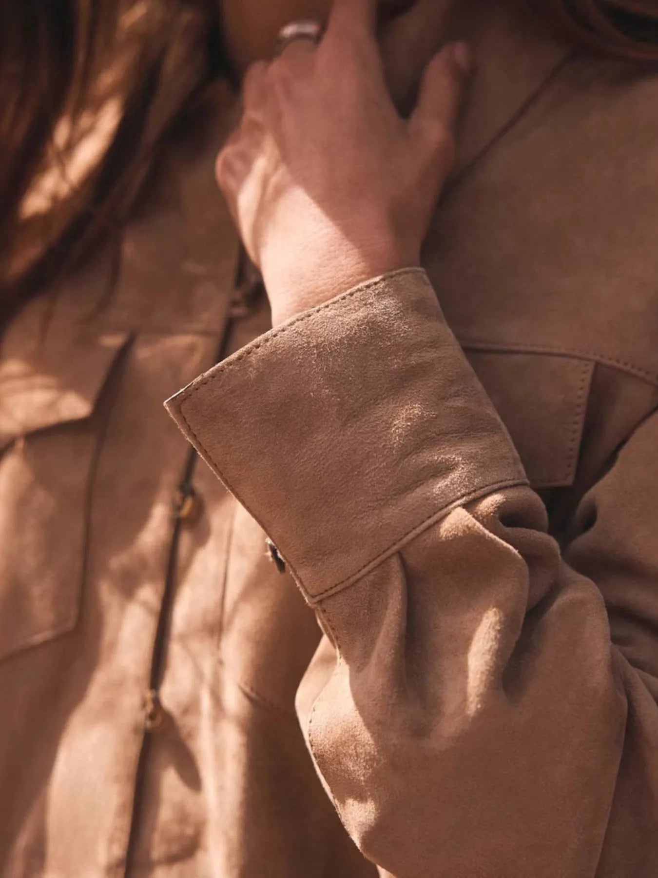 Button Front Long Sleeve Jacket-Coats & Jackets-Trendsi-[option4]-[option5]-[option6]-[option7]-[option8]-Shop-Boutique-Clothing-for-Women-Online