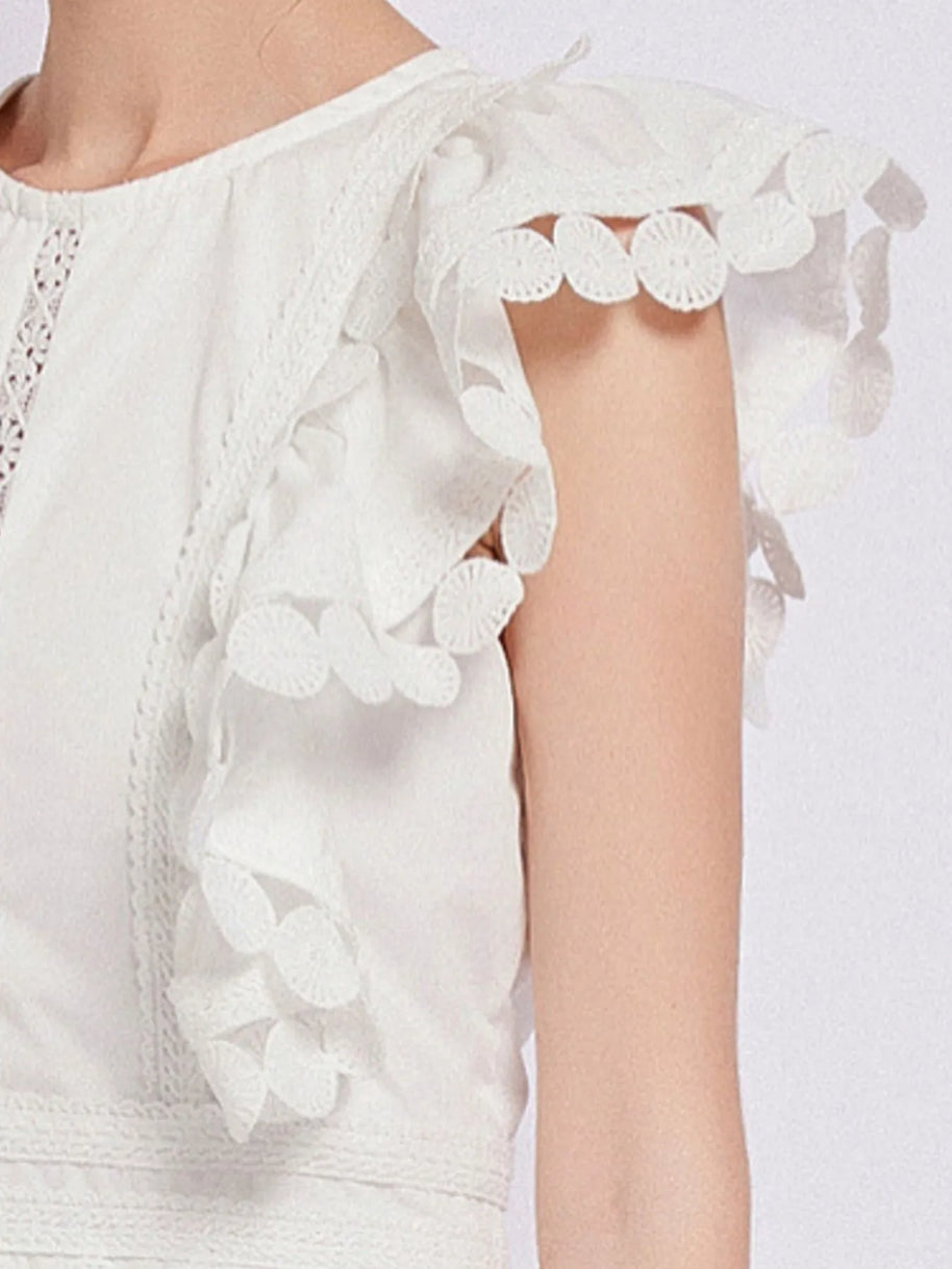 Sleeveless Ruffled Tiered Dress with Embroidered Trim-dresses-Trendsi-[option4]-[option5]-[option6]-[option7]-[option8]-Shop-Boutique-Clothing-for-Women-Online