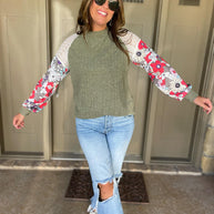 Aston Patchwork Blouse in Four Colors-Womens-Ave Shops-[option4]-[option5]-[option6]-[option7]-[option8]-Shop-Boutique-Clothing-for-Women-Online