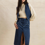 Open Front Vest and Buttoned Skirt Set-sets-Trendsi-[option4]-[option5]-[option6]-[option7]-[option8]-Shop-Boutique-Clothing-for-Women-Online