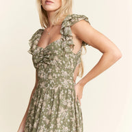 Jade By Jane Ruffle Sleeve Tiered Maxi Dress-Dresses-Trendsi-[option4]-[option5]-[option6]-[option7]-[option8]-Shop-Boutique-Clothing-for-Women-Online