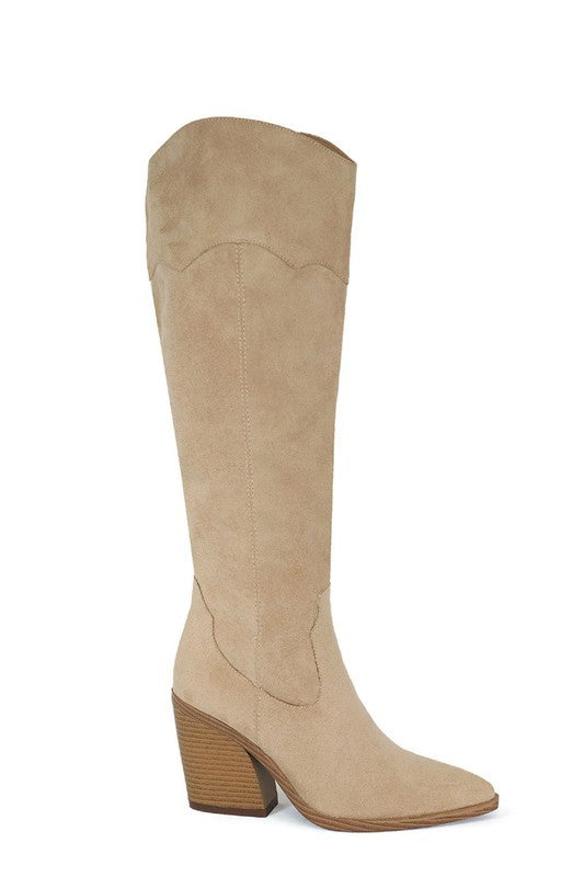 High Pointed Boots with Heel-Let's See Style-BEIGE-6-[option4]-[option5]-[option6]-[option7]-[option8]-Shop-Boutique-Clothing-for-Women-Online