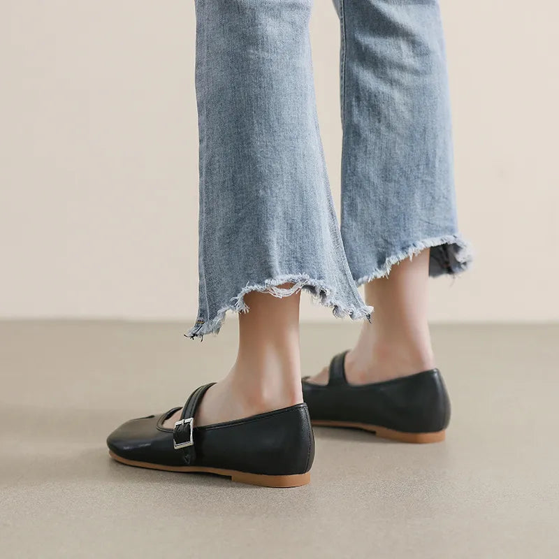 Split-Toe Flat Slip-Ons-135 Flats-Trendsi-[option4]-[option5]-[option6]-[option7]-[option8]-Shop-Boutique-Clothing-for-Women-Online