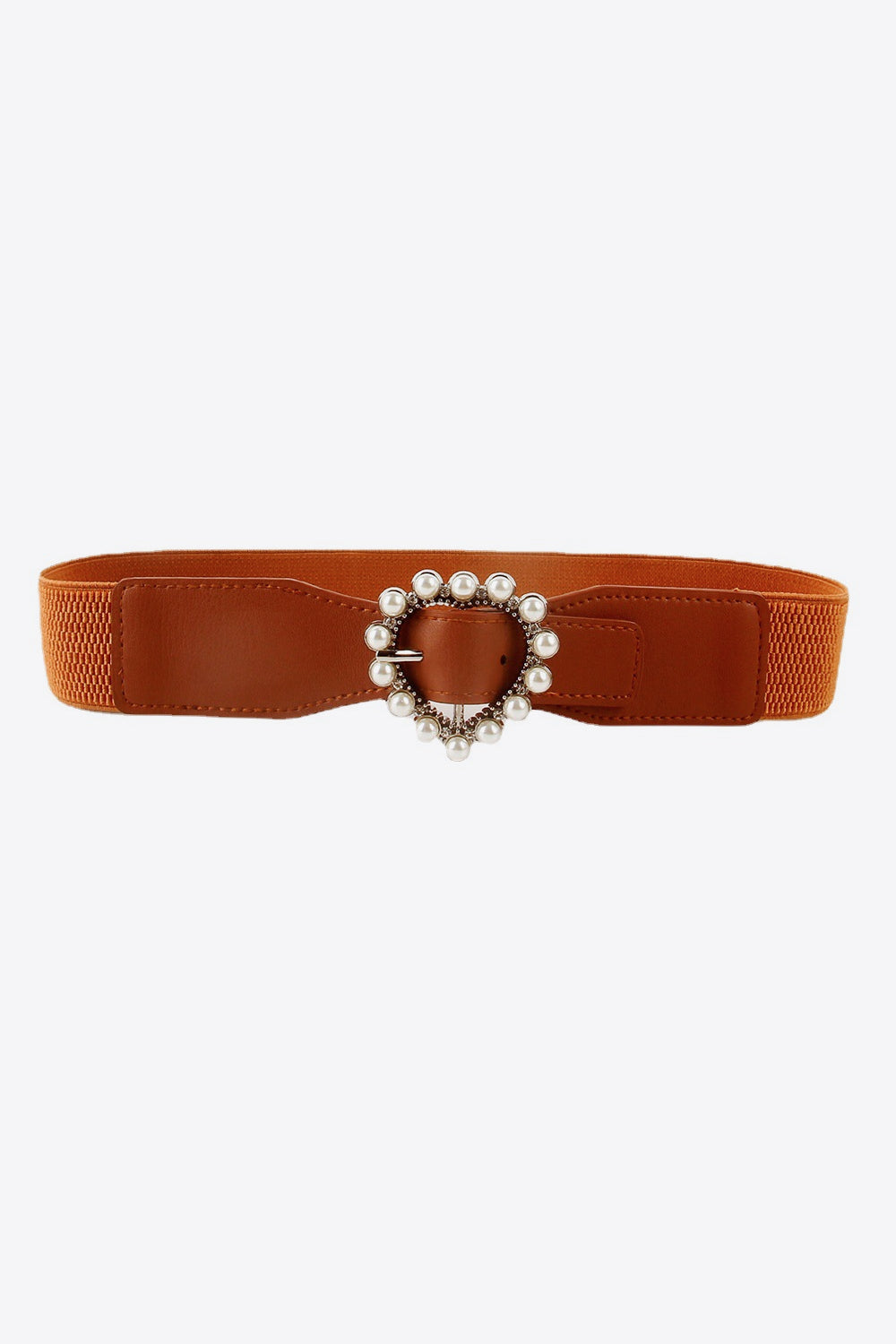 Pearl Heart Buckle Elastic Belt-Belts-Trendsi-[option4]-[option5]-[option6]-[option7]-[option8]-Shop-Boutique-Clothing-for-Women-Online