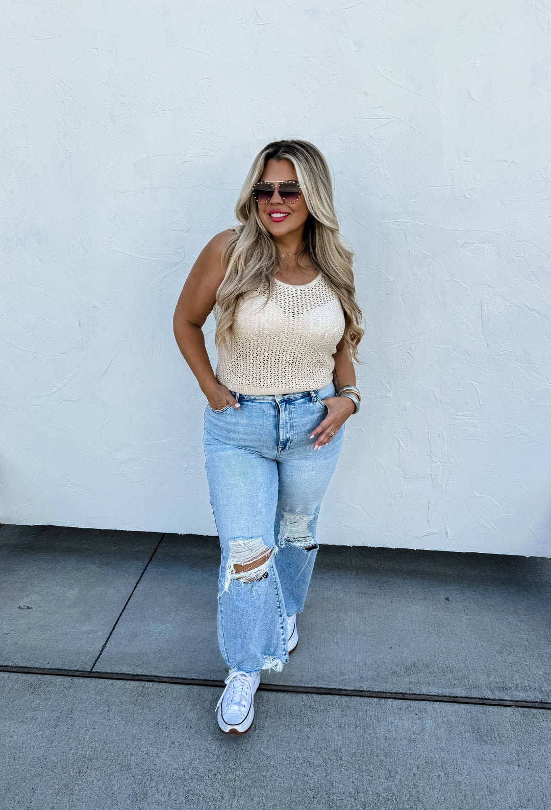 PREORDER: Blakeley Hailey Distressed Crop Jeans-The Bee Chic Boutique-[option4]-[option5]-[option6]-[option7]-[option8]-Shop-Boutique-Clothing-for-Women-Online