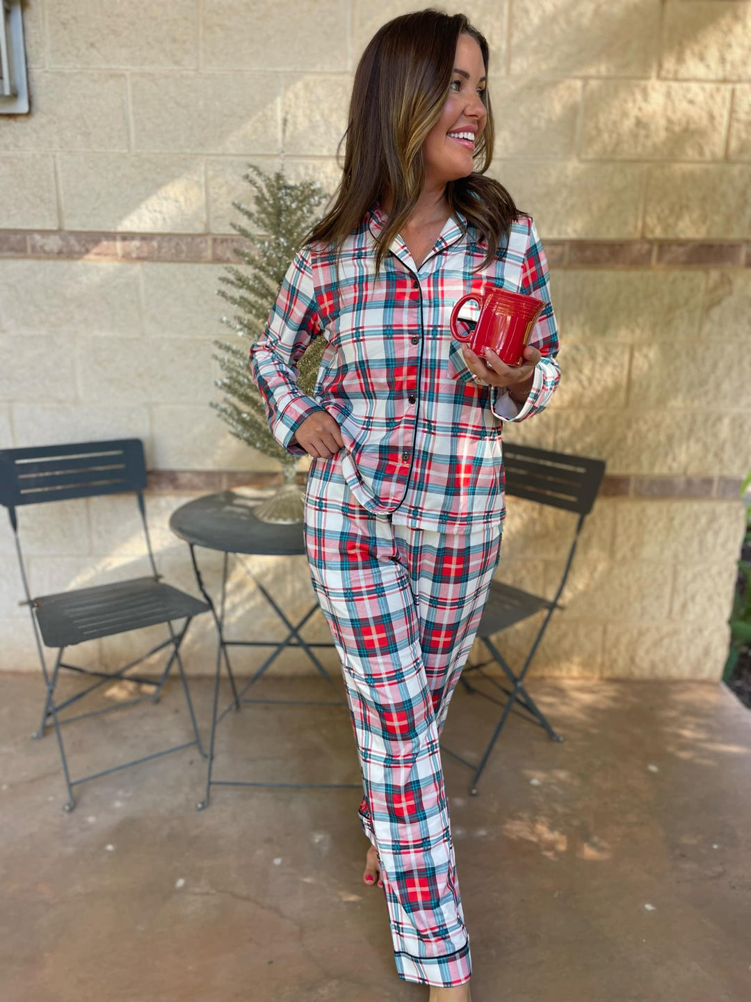 Holiday Plaid Pajama Set-Womens-Ave Shops-[option4]-[option5]-[option6]-[option7]-[option8]-Shop-Boutique-Clothing-for-Women-Online